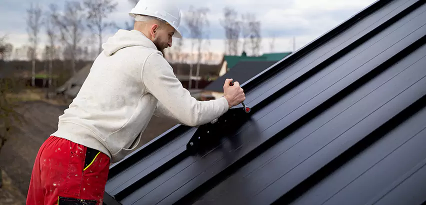 Tin Roof Ridge Cap Installation in Antioch